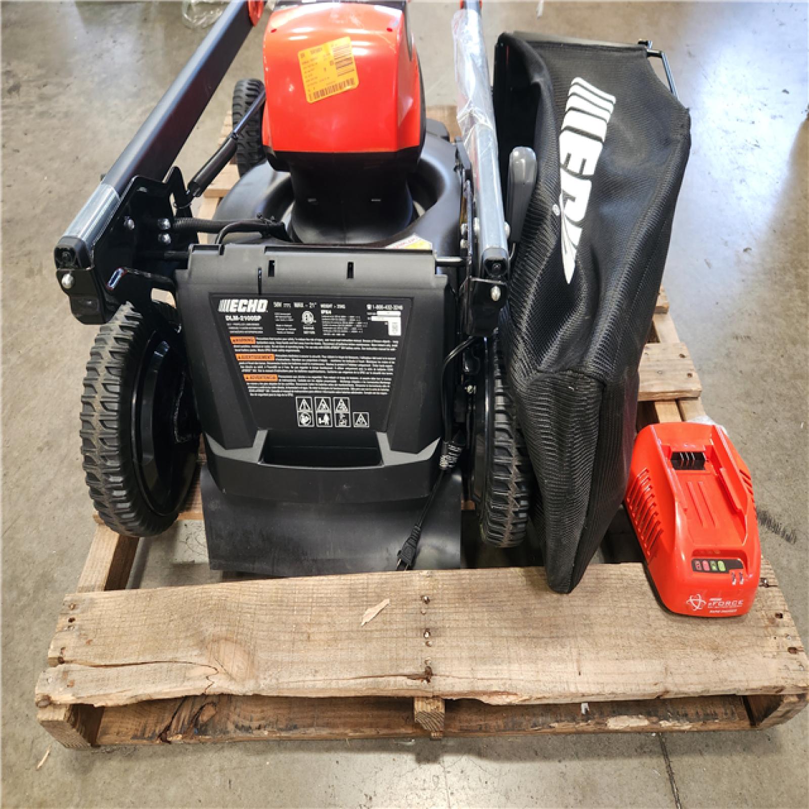 Phoenix LIKE NEW ECHO 56V 21 in. Cordless Battery 3-in-1 Walk Behind Self-Propelled Lawn Mower w/ (2) 5Ah Batteries and Rapid Charger