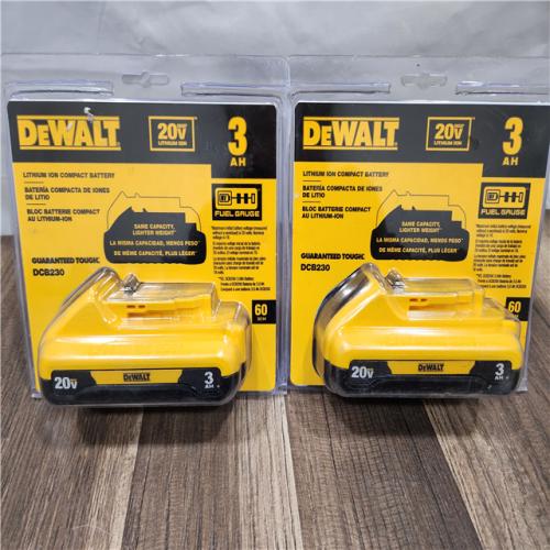 NEW! - DEWALT 20V Max 3.0Ah Compact Battery 2-Pack