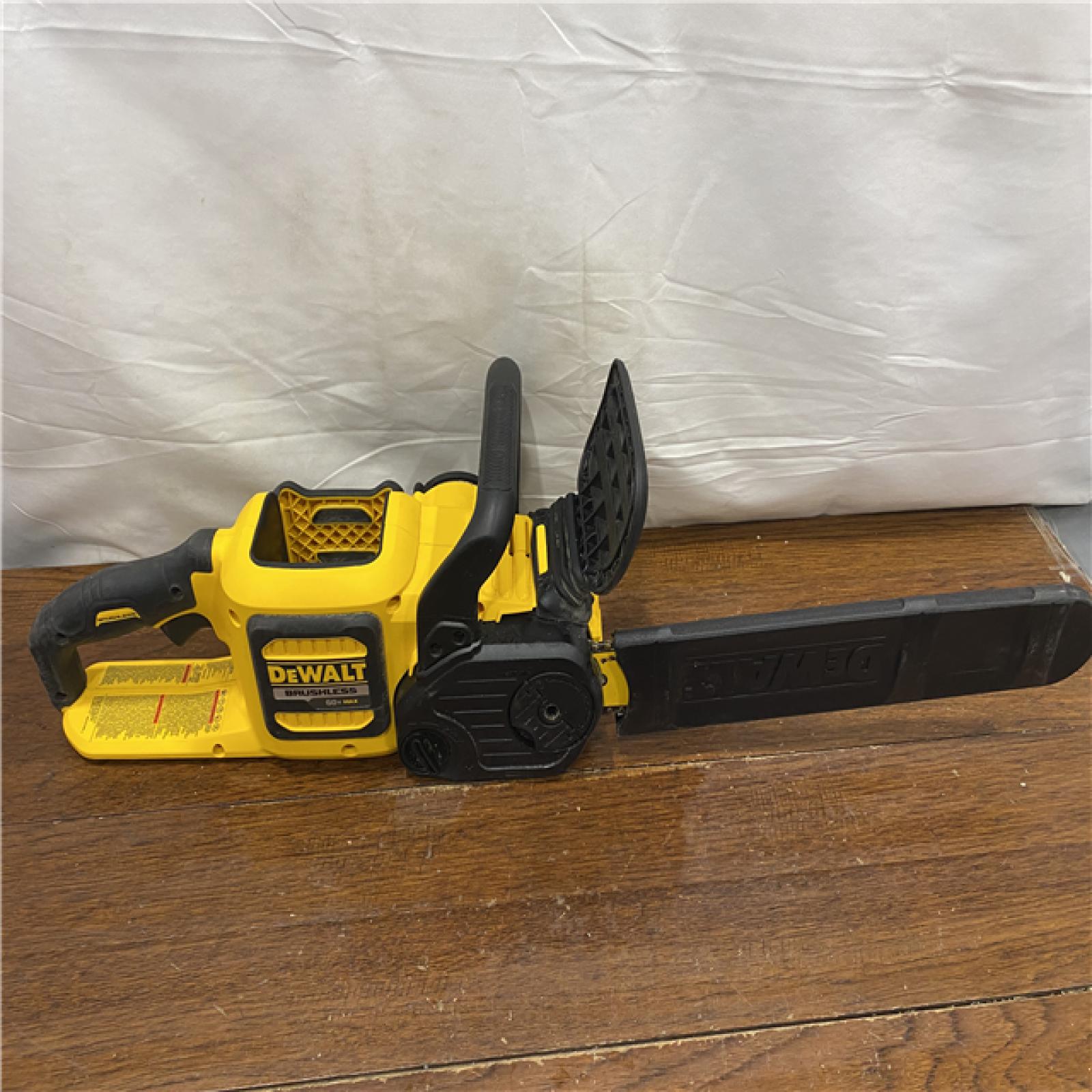 AS-IS DEWALT  FLEXVOLT 60V MAX 16in. Brushless Cordless Battery Powered Chainsaw Kit with (1) FLEXVOLT 2 Ah Battery & Charger