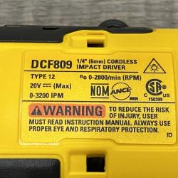 AS-IS DEWALT Atomic 20V Max Lithium-Ion Brushless Cordless Compact 1/4 in. Impact Driver Kit