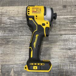 AS-IS DEWALT Atomic 20V Max Lithium-Ion Brushless Cordless Compact 1/4 in. Impact Driver Kit