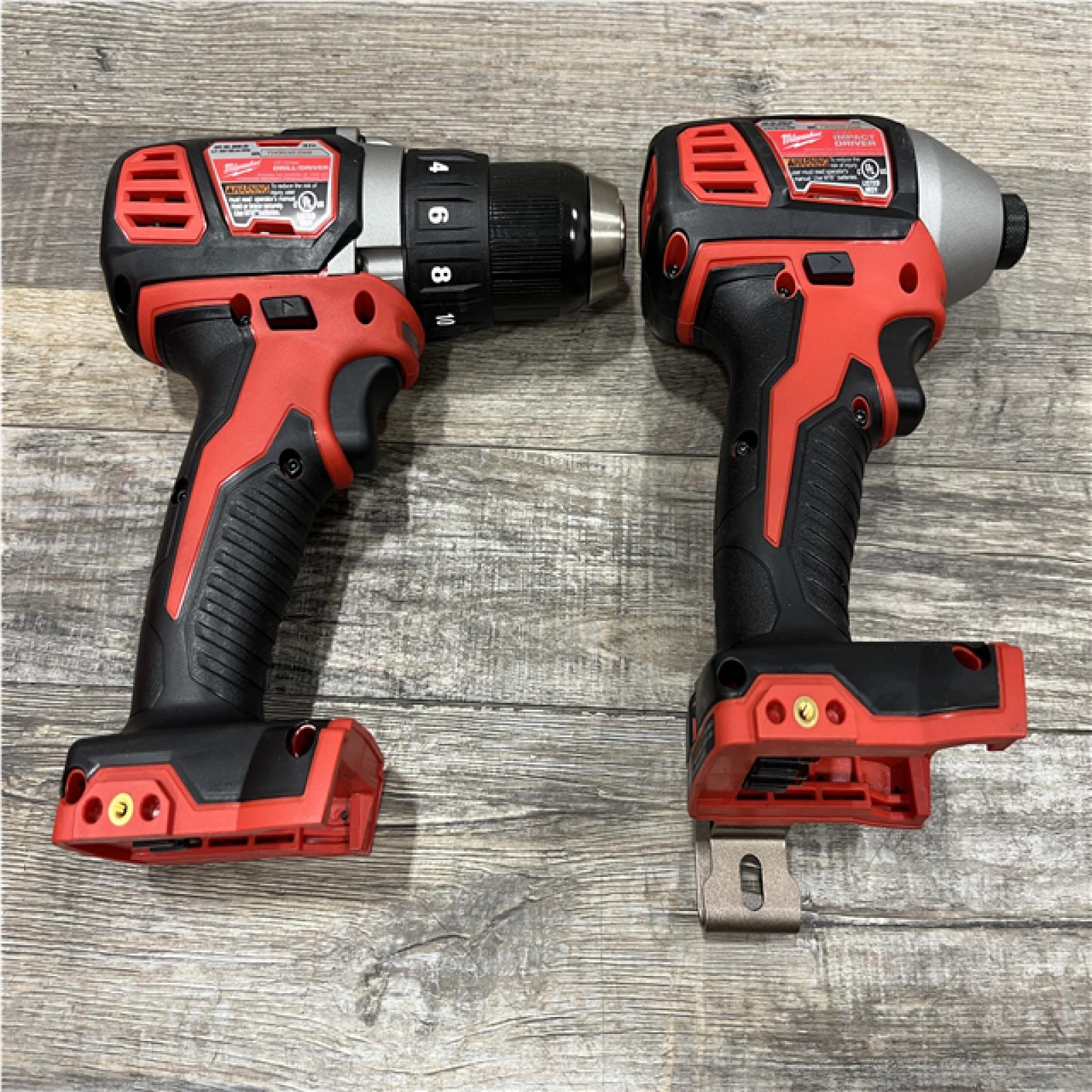 AS-IS Milwaukee 18V Lithium-Ion Cordless Drill Driver/Impact Driver Combo Kit