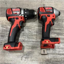 AS-IS Milwaukee 18V Lithium-Ion Cordless Drill Driver/Impact Driver Combo Kit