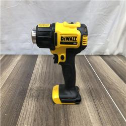 AS-IS DEWALT 20V MAX Cordless Compact Heat Gun with Flat and Hook Nozzle Attachments