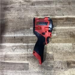 Houston Location AS-IS Milwaukee FUEL 12V Lithium-Ion Brushless Cordless Stubby 3/8 in. Impact Wrench (Tool-Only)