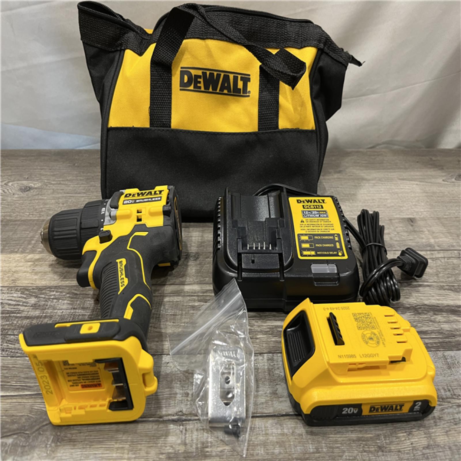 AS-IS DEWALT Atomic 20V Lithium-Ion Cordless Compact 1/2 in. Drill/Driver Kit