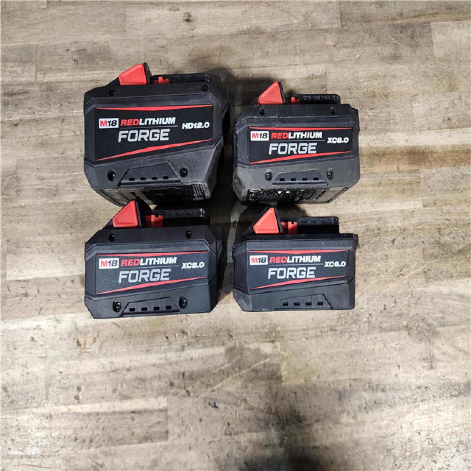 HOUSTON LOCATION - AS-IS MILWAUKEE FORGE BATTERY PACK QTY - 4