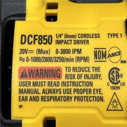 AS-IS DEWALT ATOMIC 20V MAX Lithium-Ion Cordless 1/4 in. Brushless Impact Driver Kit