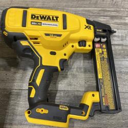 AS-IS DEWALT 20V MAX XR Lithium-Ion Cordless 18-Gauge Narrow Crown Stapler Kit
