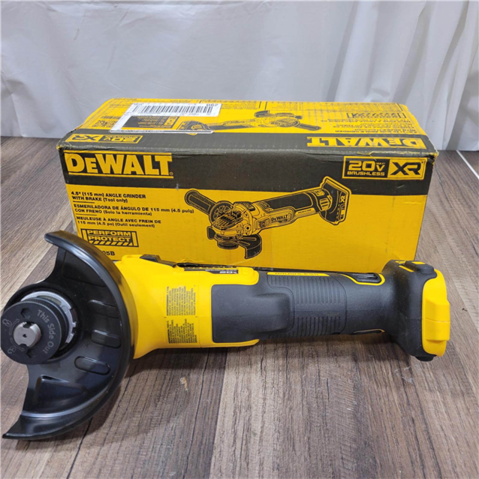 AS-IS DeWalt DCG405B 20V Max XR 4.5-Inch Slide Switch Small Angle Grinder (Tool Only)