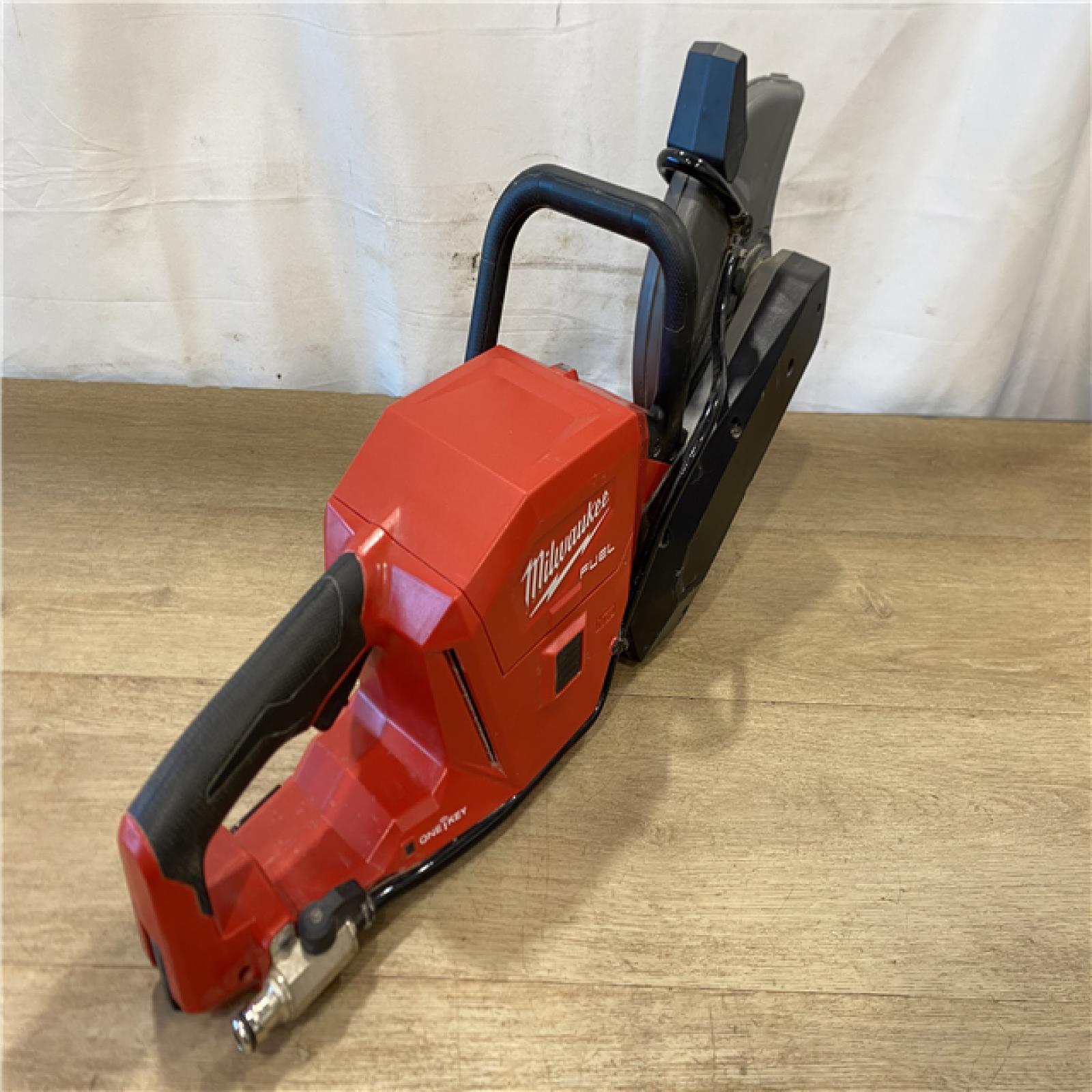 AS-IS Milwaukee FUEL ONE-KEY 18V Lithium-Ion Brushless Cordless 9 in. Cut Off Saw (Tool-Only)