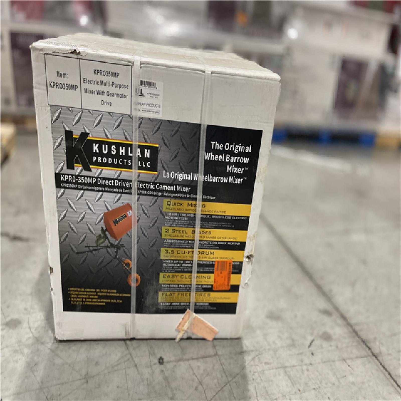 NEW! - KUSHLAN 3.5 cu. ft. 1/2 HP 120-Volt Motor Direct Drive Cement Mixer