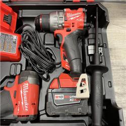 AS-IS Milwaukee FUEL 18V Lithium-Ion Brushless Cordless Hammer Drill and Impact Driver Combo Kit