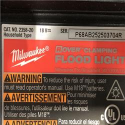 AS-IS Milwaukee M18 ROVER Clamping Flood Light