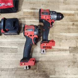 HOUSTON LOCATION - AS - IS Milwaukee 2 Tool Combo Kit W/ (2) Battery & Charger