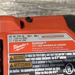 AS-IS Milwaukee FUEL 18V Lithium-Ion Brushless Cordless Hammer Drill & SURGE Impact Driver Combo Kit