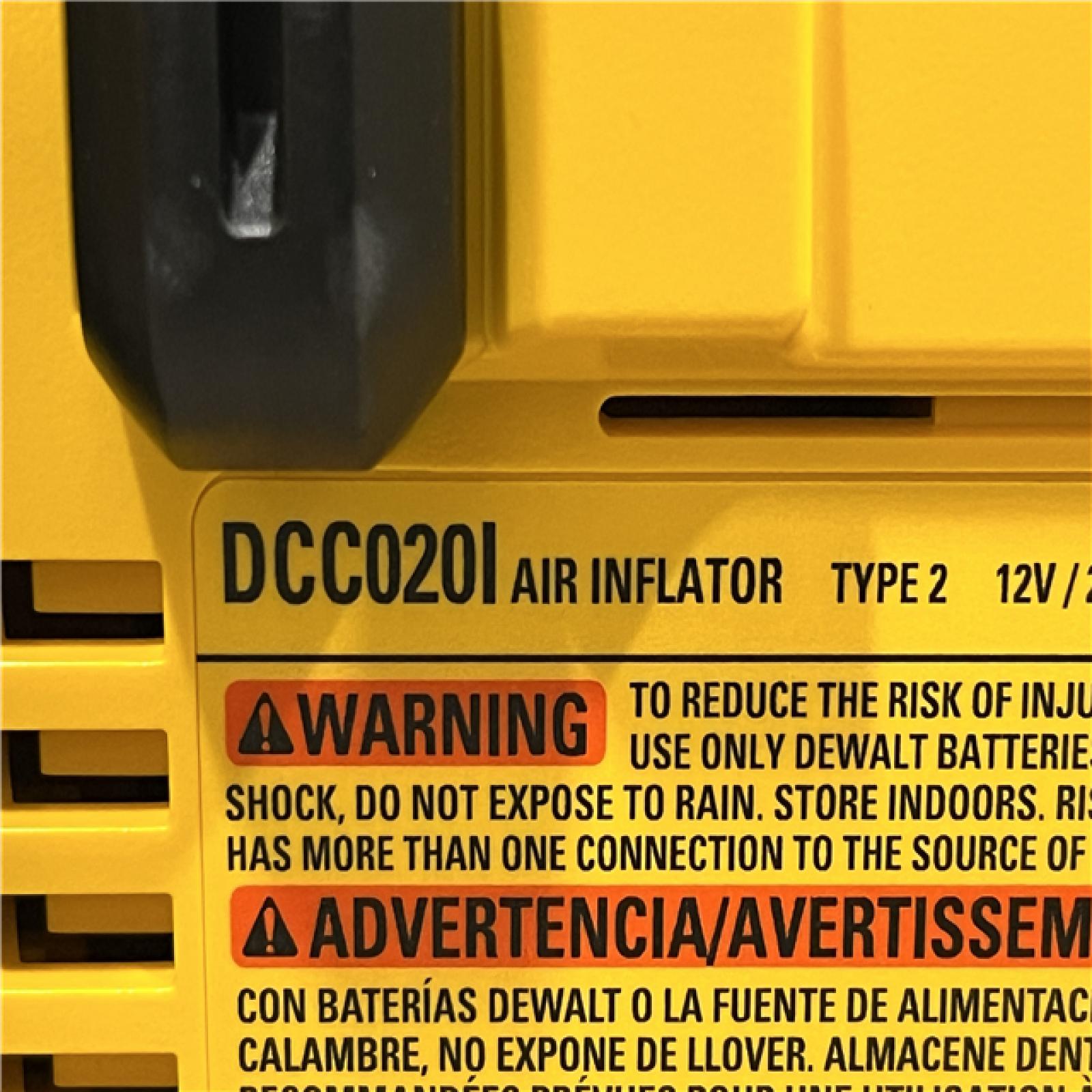 AS-IS DEWALT 20V MAX Cordless Electric Portable Inflator (Tool Only)