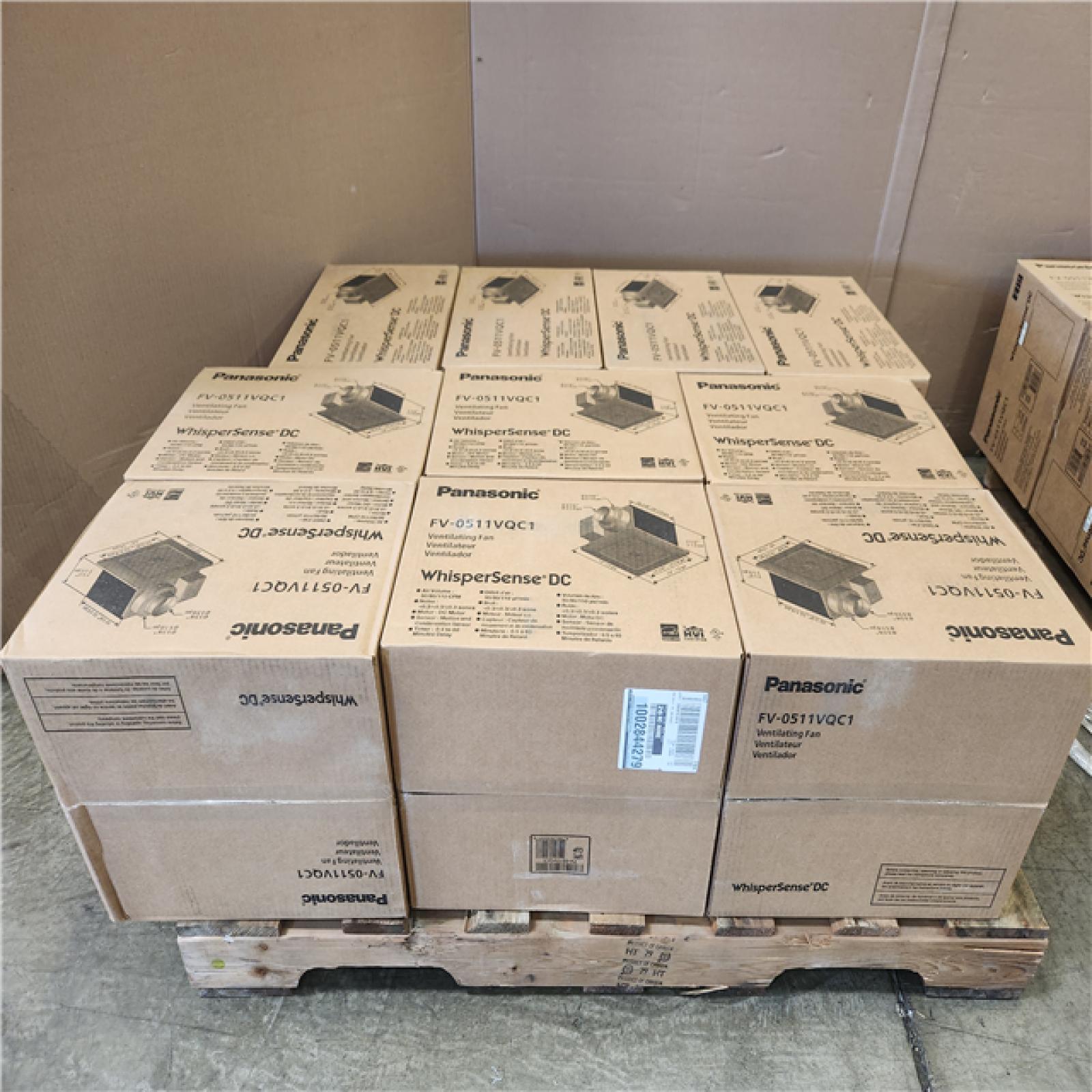 Phoenix NEW Panasonic WhisperSense DC Fan with Motion and Humidity Sensors Delay Timer and Pick-A-Flow Speed Selector 50  80 or 110 CFM Pallet of 11 (SEALED)