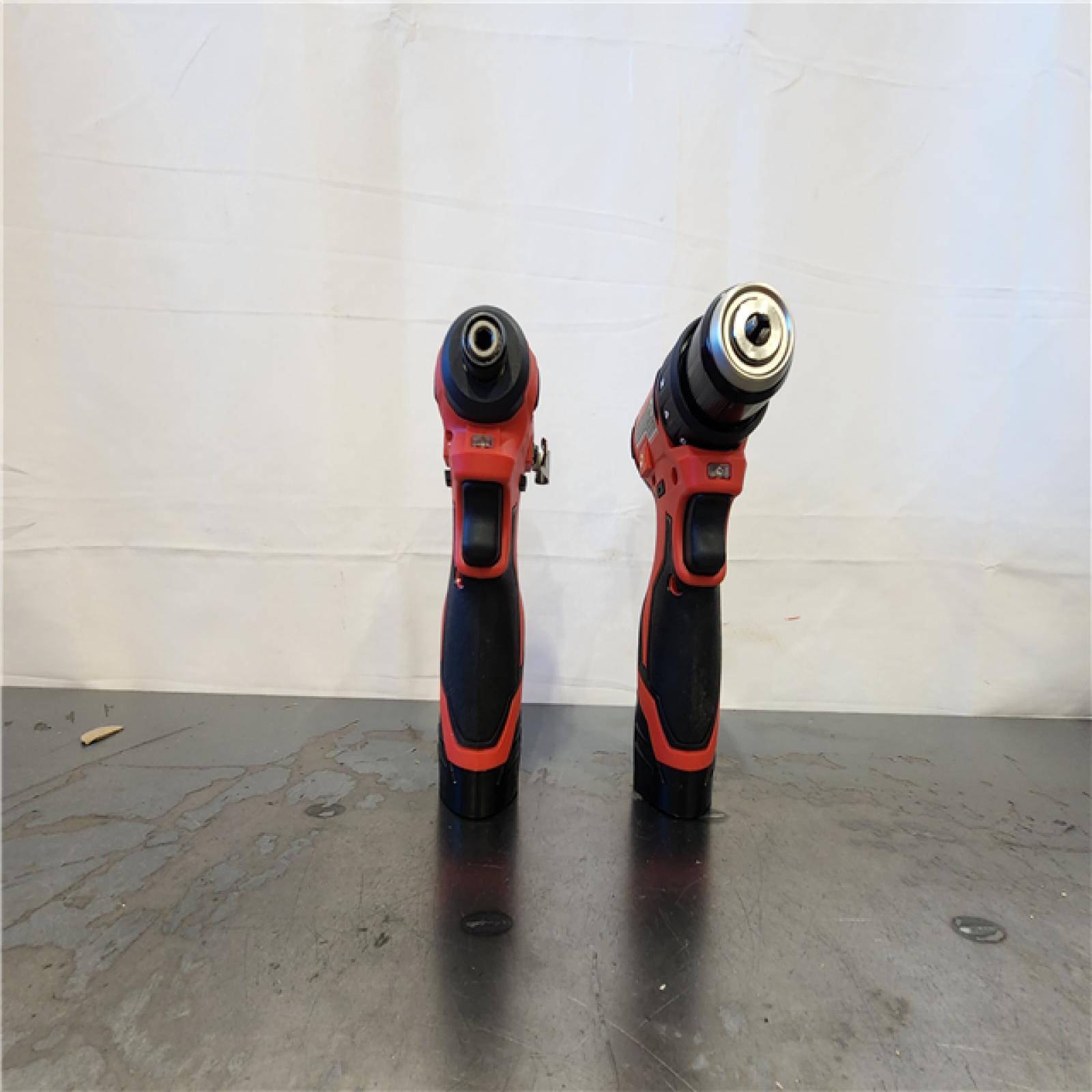 AS-IS- M12 12-Volt Lithium-Ion Brushless Cordless Subcompact Drill and Impact Driver Combo Kit W/2 Batteries and Bag (2-Tool)