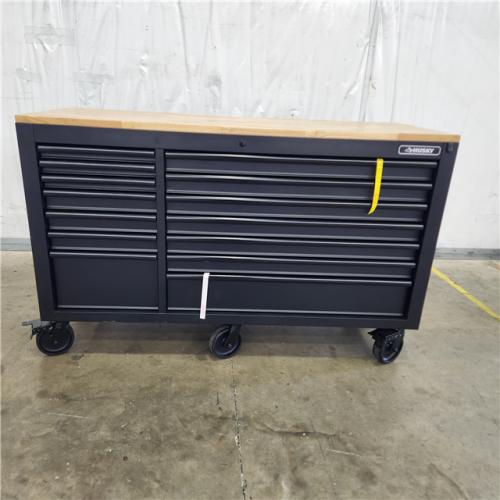 Houston Location - AS-IS Home Improvement Pallets (62 in 14-Drawer Heavy-Duty Mobile Workbench With Adjustable Height Top)