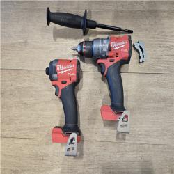 AS-IS Milwaukee FUEL 18V Lithium-Ion Brushless Cordless Hammer Drill and Impact Driver Combo Kit