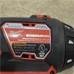 AS-IS Milwaukee 12V Lithium-Ion Cordless 1/4 in. Hex Screwdriver Kit