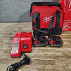 HOUSTON LOCATION - AS-IS Milwaukee M18 18V Lithium-Ion Brushless Cordless Compact Drill/Impact Combo Kit (2-Tool) W/(2) 2.0 Ah Batteries  Charger & Bag