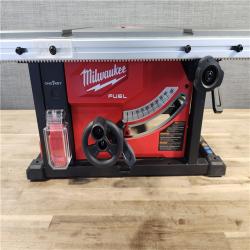 HOUSTON LOCATION - AS-IS Milwaukee M18 FUEL ONE-KEY 18- Volt Lithium-Ion Brushless Cordless 8-1/4 in. Table Saw Kit W/(1) 12.0Ah Battery & Rapid Charger