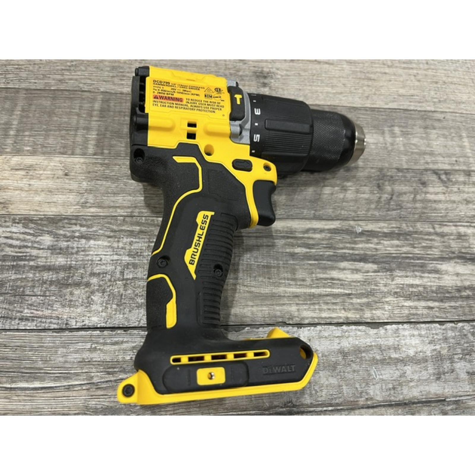 AS-IS DEWALT ATOMIC 20V Lithium-Ion Cordless 1/2 in. Hammer Drill Kit