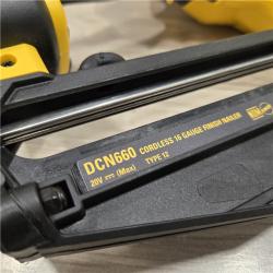 AS-IS 20V MAX XR Electric Cordless 16-Gauge Angled Finishing Nailer (Tool Only)