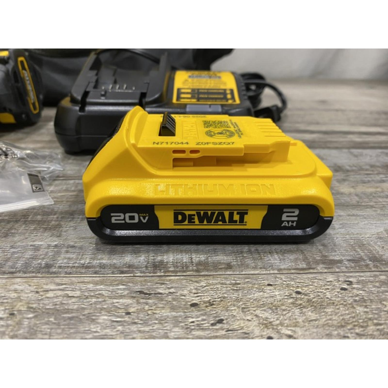 AS-IS DEWALT Atomic 20V Lithium-Ion Cordless Compact 1/2 in. Drill/Driver Kit