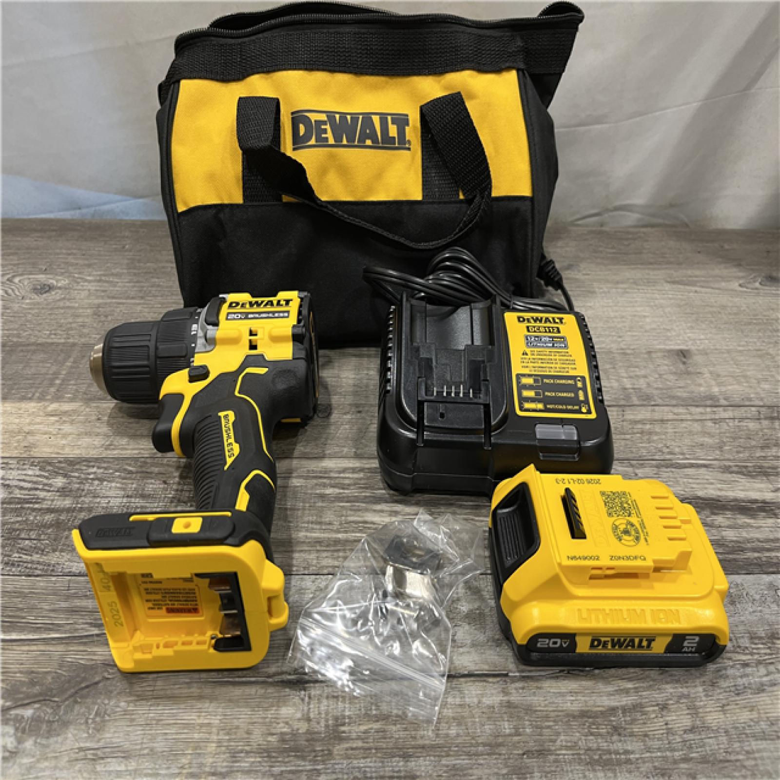 AS-IS DEWALT Atomic 20V Lithium-Ion Cordless Compact 1/2 in. Drill/Driver Kit