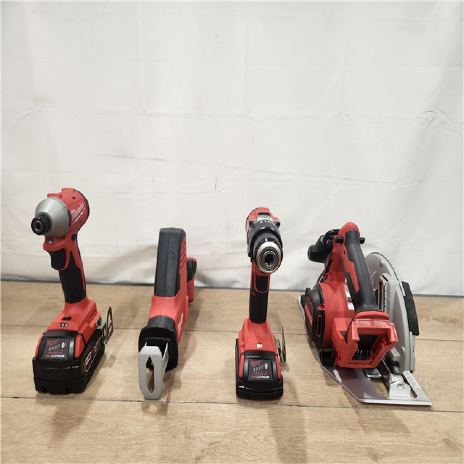 AS-IS- Milwaukee M18 4-Tool Combo Kit