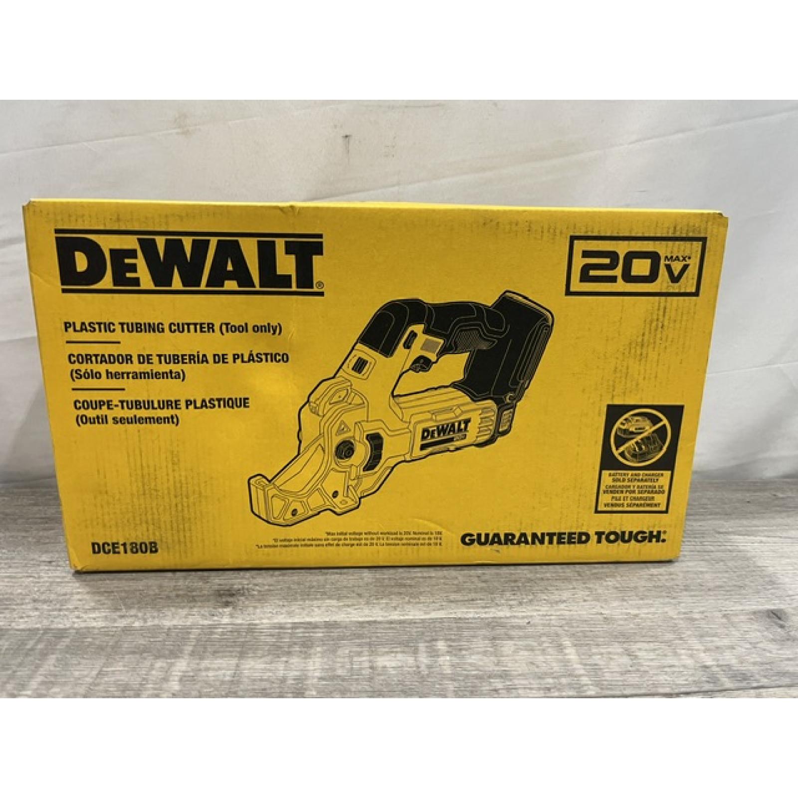 NEW - DEWALT 20V MAX Cordless Plastic Tubing Cutter (Tool Only)