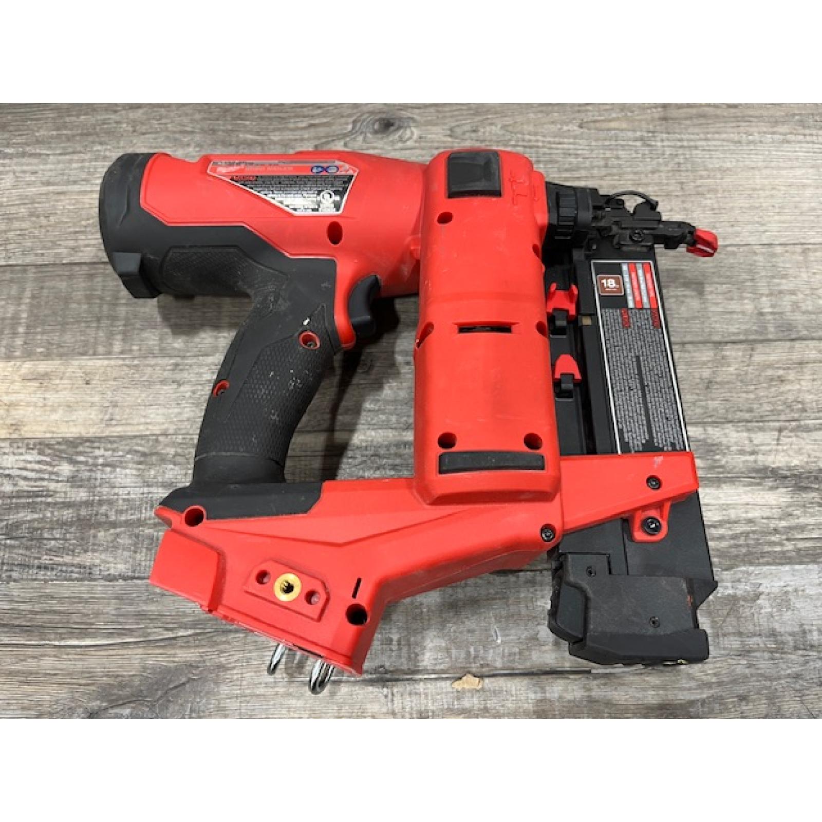 AS-IS Milwaukee FUEL 18-Volt Lithium-Ion Brushless Cordless Gen II 18-Gauge Brad Nailer (Tool-Only)