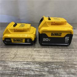 AS-IS DEWALT 20V MAX Lithium-Ion Battery Kit with 5.0Ah and 2.0Ah Battery and Charger