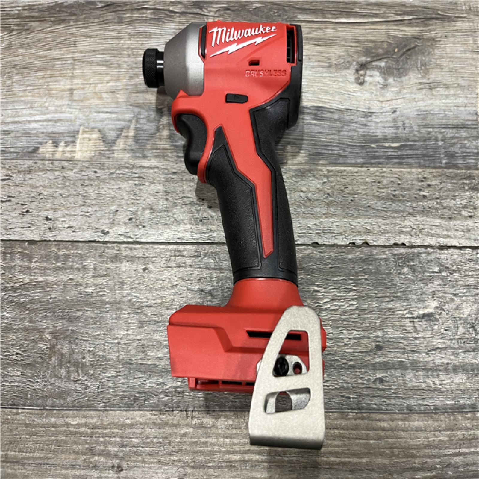 AS-IS Milwaukee 18-Volt Lithium-Ion Compact Brushless Cordless 1/4 in. Impact Driver Kit