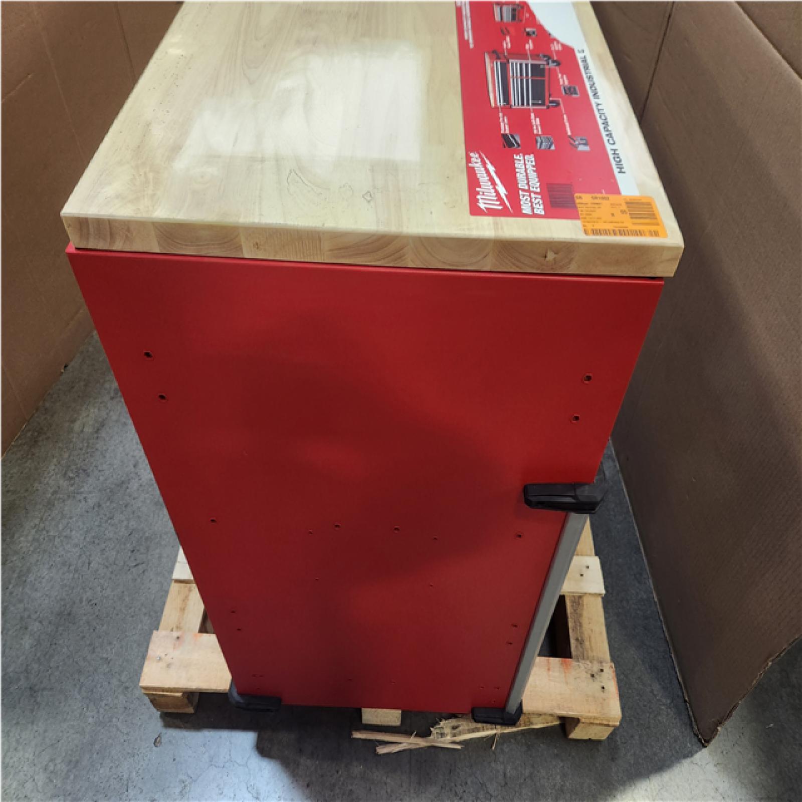 Phoenix LIKE NEW Milwaukee High Capacity 52 in. W x 22.1 in. D 12-Drawer Mobile Workbench Cabinet with Solid Wood Top
