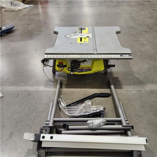 AS-IS RYOBI 15 Amp 10 in. Compact Portable Corded Jobsite Table Saw with Folding Stand