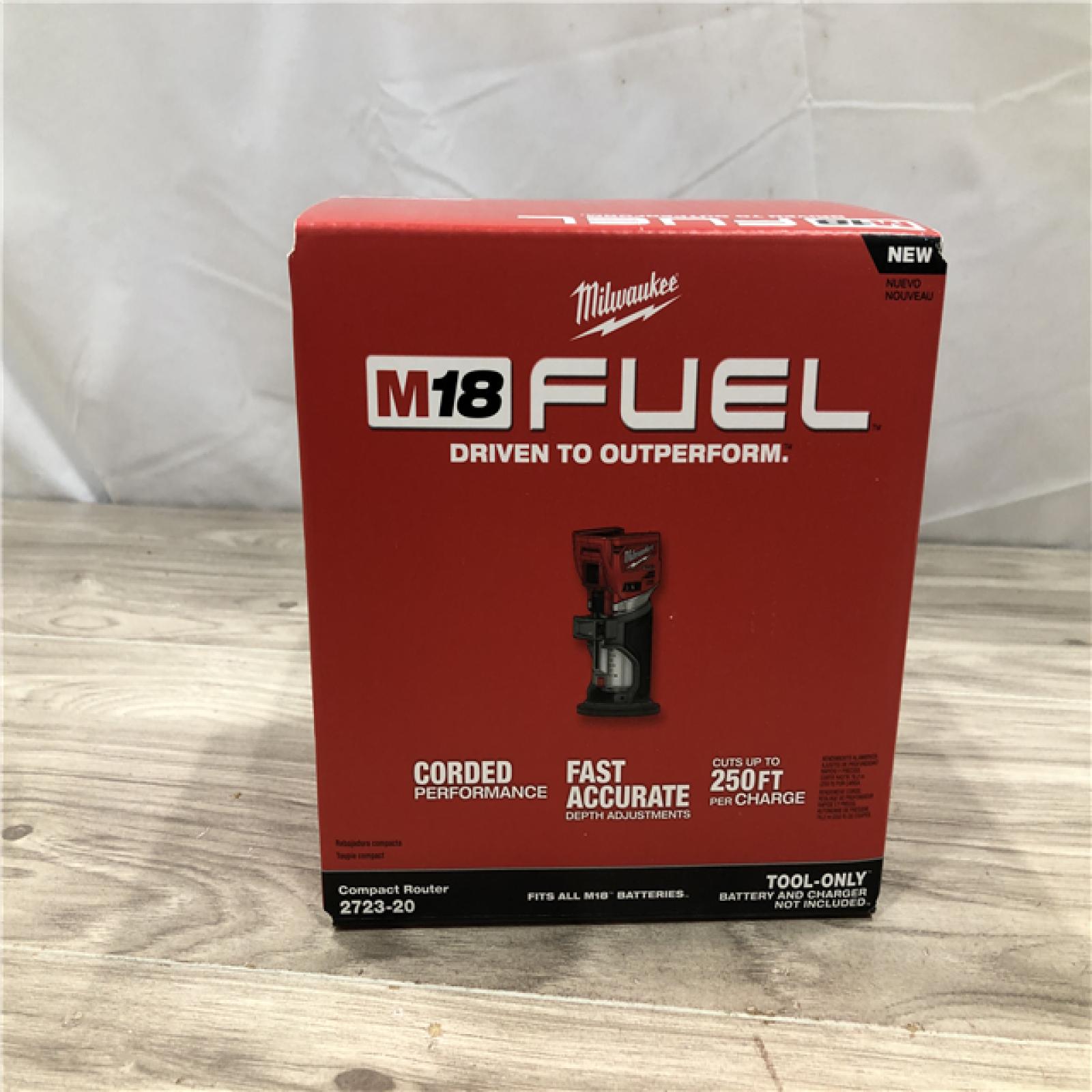 NEW! - Milwaukee M18 FUEL 18V Lithium-Ion Cordless Compact Router (Tool-Only)