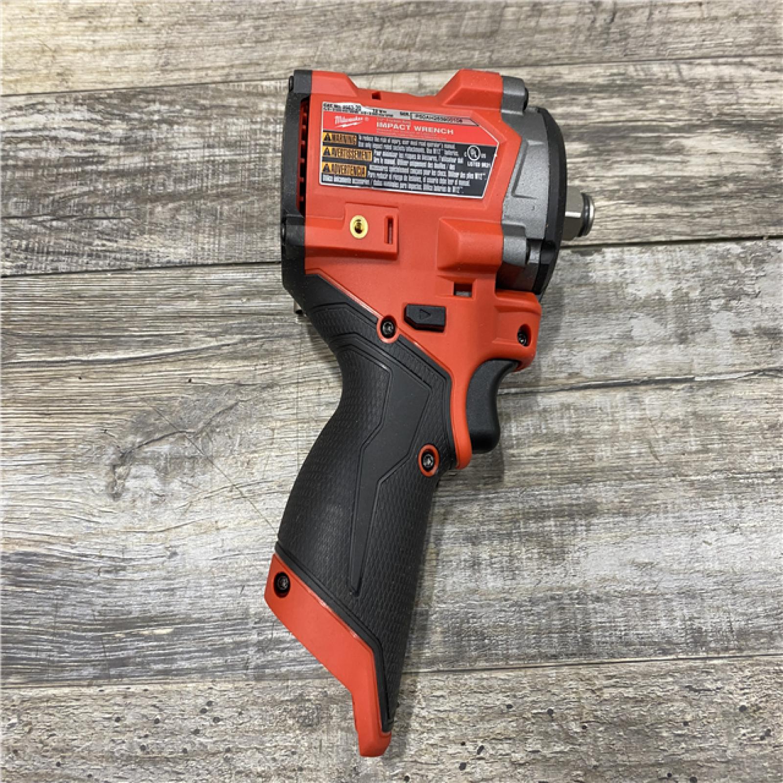 AS-IS Milwaukee FUEL 12V Lithium-Ion Brushless Cordless Stubby 1/2 in. Impact Wrench (Tool-Only)