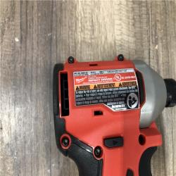 AS-IS Milwaukee 18V Lithium-Ion Brushless Cordless 1/4 in. Compact Impact Driver (Tool Only)