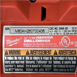 AS-IS Milwaukee FUEL 12-Volt Lithium-Ion Brushless Cordless Hammer Drill and Impact Driver Combo Kit
