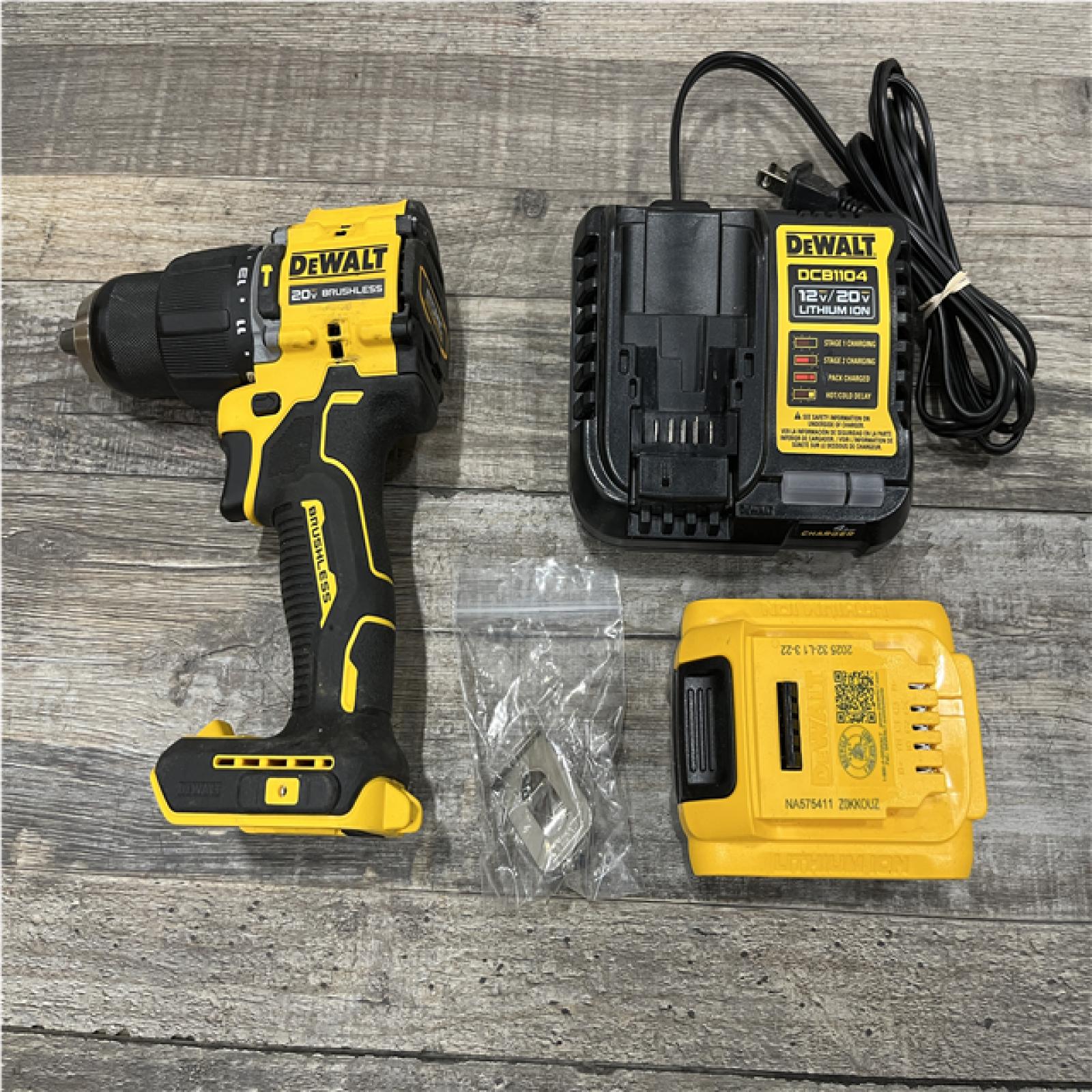 AS-IS DEWALT ATOMIC 20V Lithium-Ion Cordless 1/2 in. Hammer Drill Kit