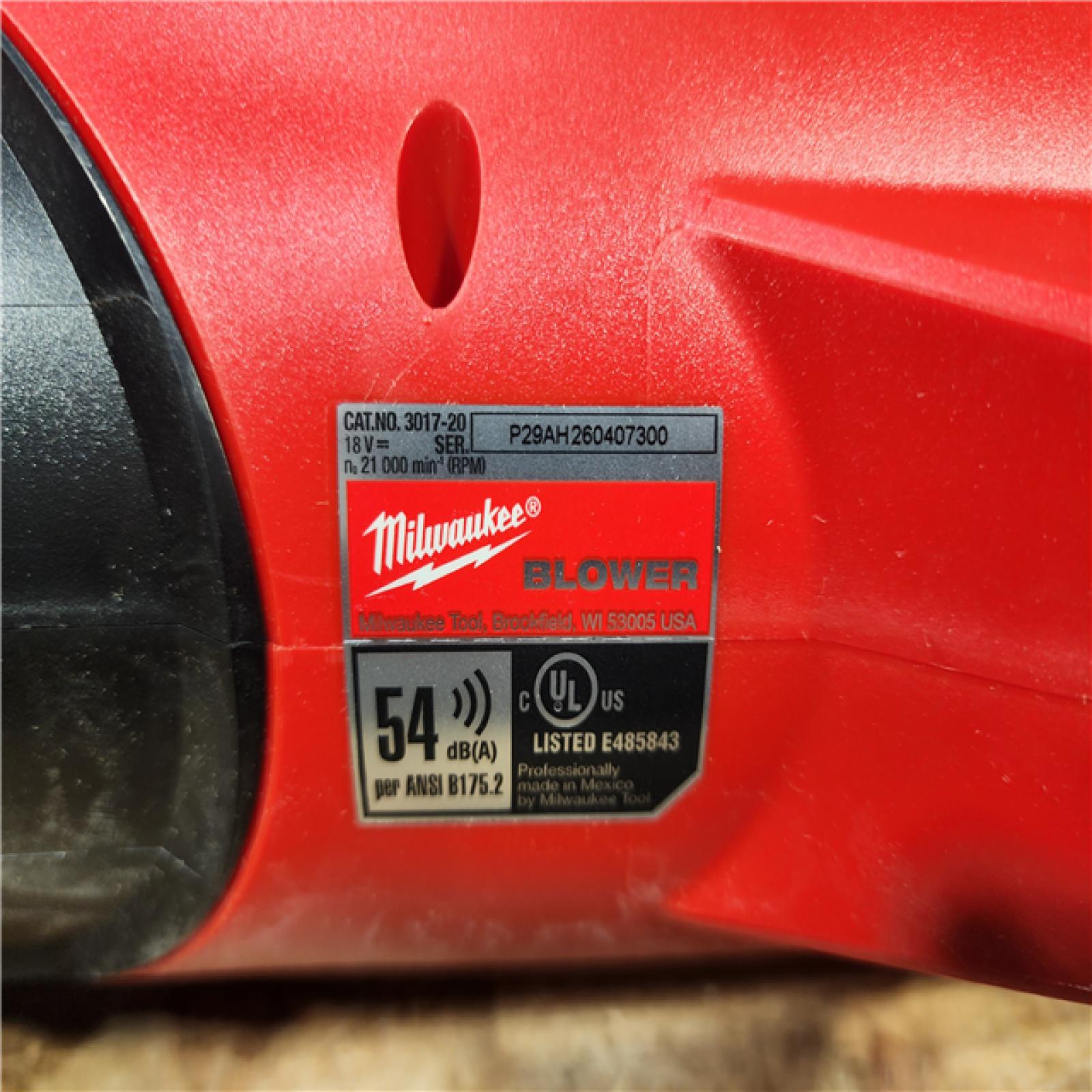 HOUSTON LOCATION - AS - IS Milwaukee FUEL 120 MPH 500 CFM 18V Lithium-Ion Brushless Cordless Handheld Blower (Tool-Only)