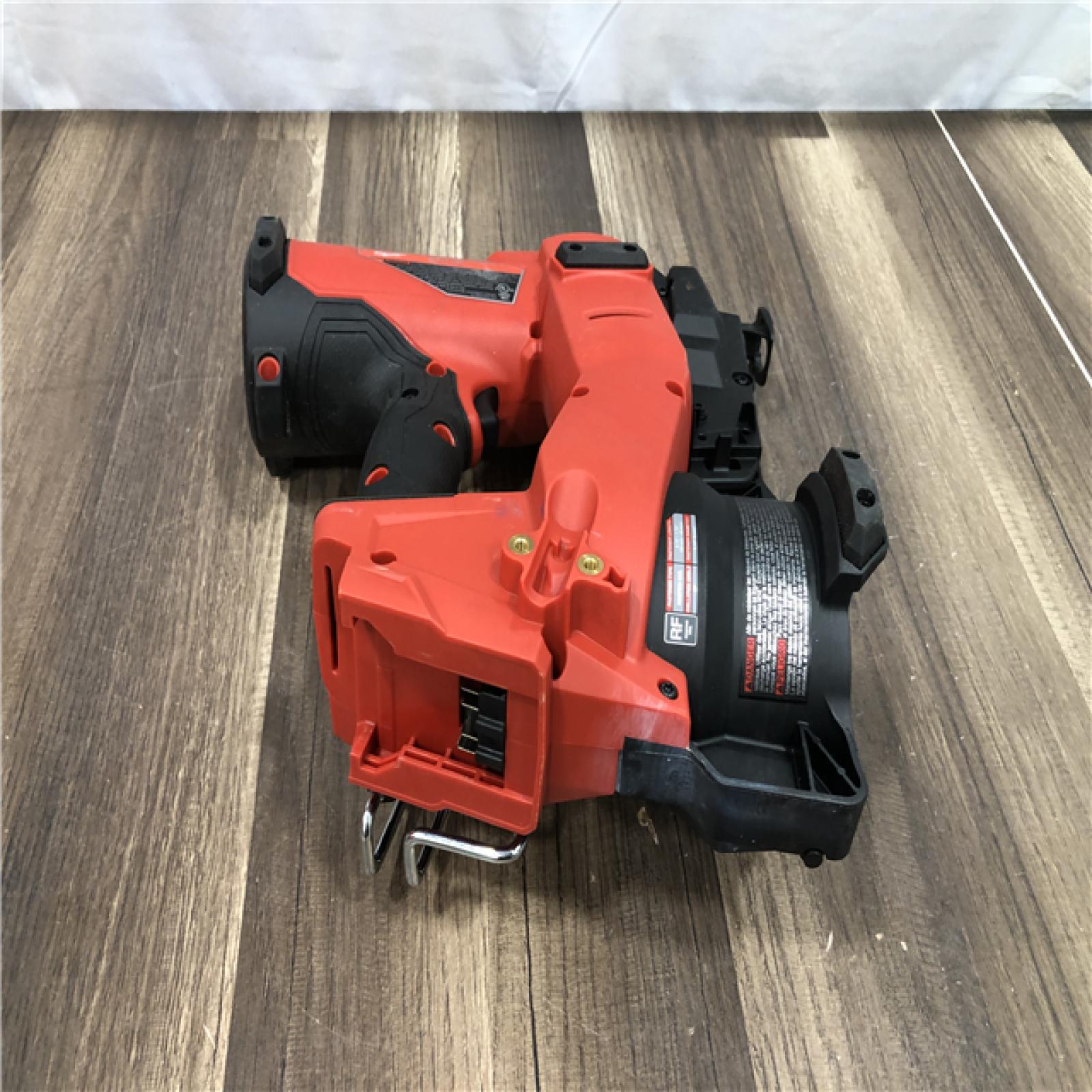 AS-IS Milwaukee FUEL 18-Volt Lithium-Ion Brushless Cordless Coil Roofing Nailer (Tool Only)
