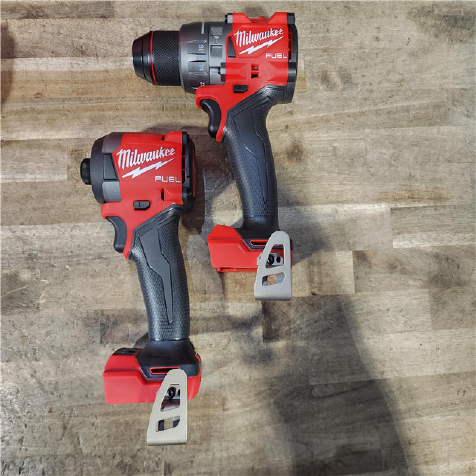 HOUSTON LOCATION - AS-IS (APPEARS LIKE NEW) Milwaukee FUEL 18V Lithium-Ion Brushless Cordless Hammer Drill and Impact Driver Combo Kit