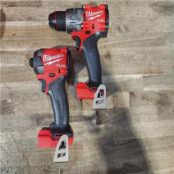 HOUSTON LOCATION - AS-IS (APPEARS LIKE NEW) Milwaukee FUEL 18V Lithium-Ion Brushless Cordless Hammer Drill and Impact Driver Combo Kit