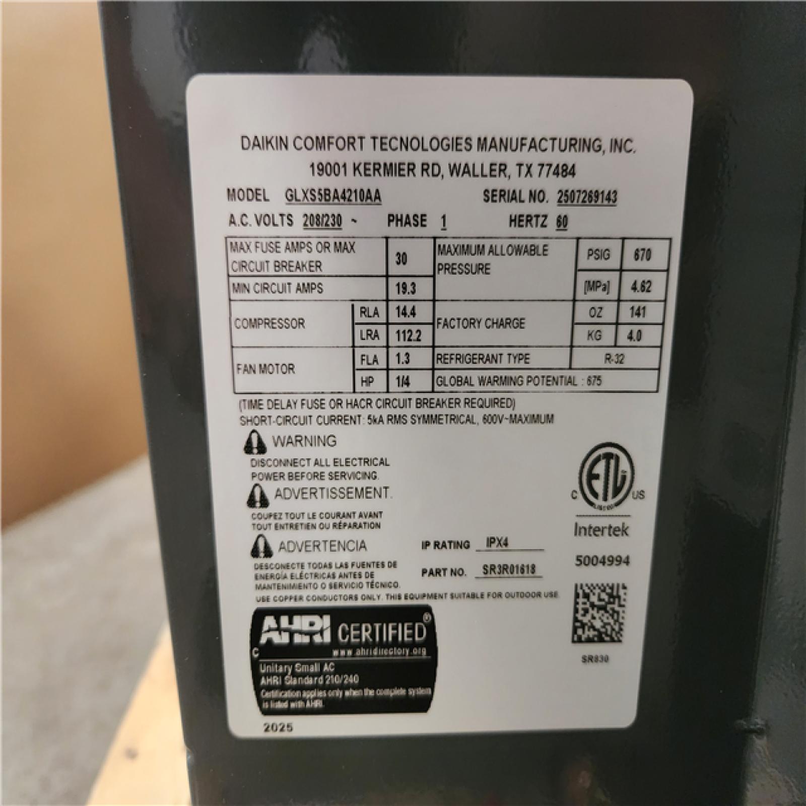 Phoenix NEW Goodman 2 Ton 14.5 SEER2 Goodman Central Heat Pump Condenser - R-32