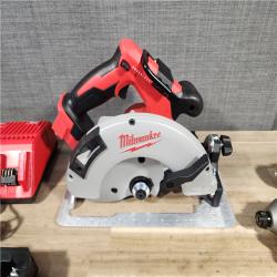 HOUSTON LOCATION - AS-IS Milwaukee M18 18-Volt Lithium-Ion Brushless Cordless Combo Kit (3-Tool) with 2-Batteries, 1-Charger and Tool Bag